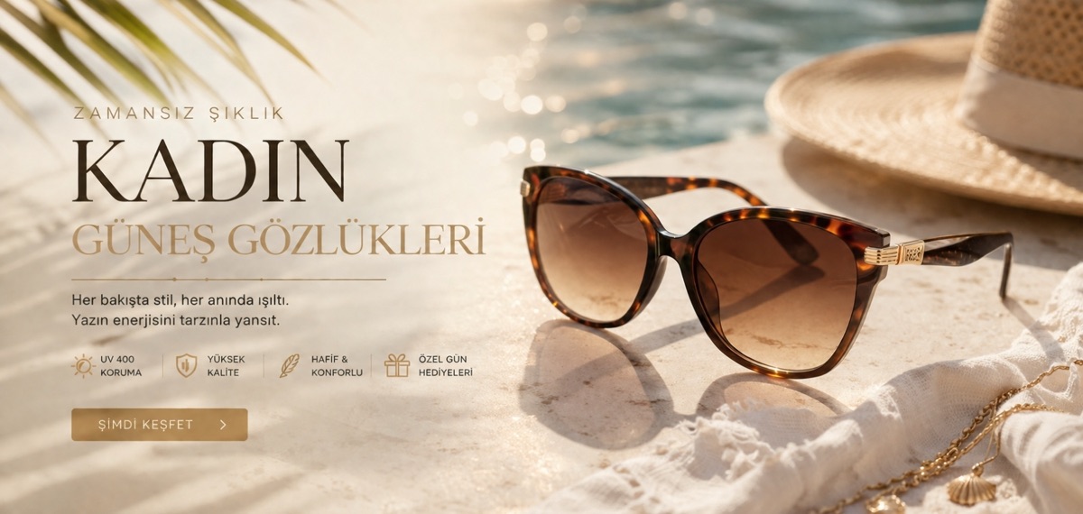 Zamansız şıklık — Kadın güneş gözlükleri. Şimdi keşfet.