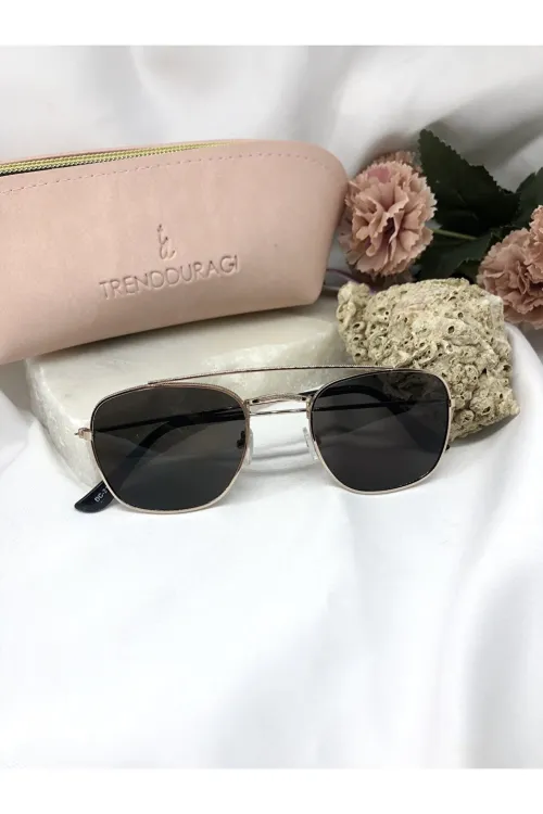 Oliv Rose Detaylı Açık Siyah Kadın Güneş Gözlüğü