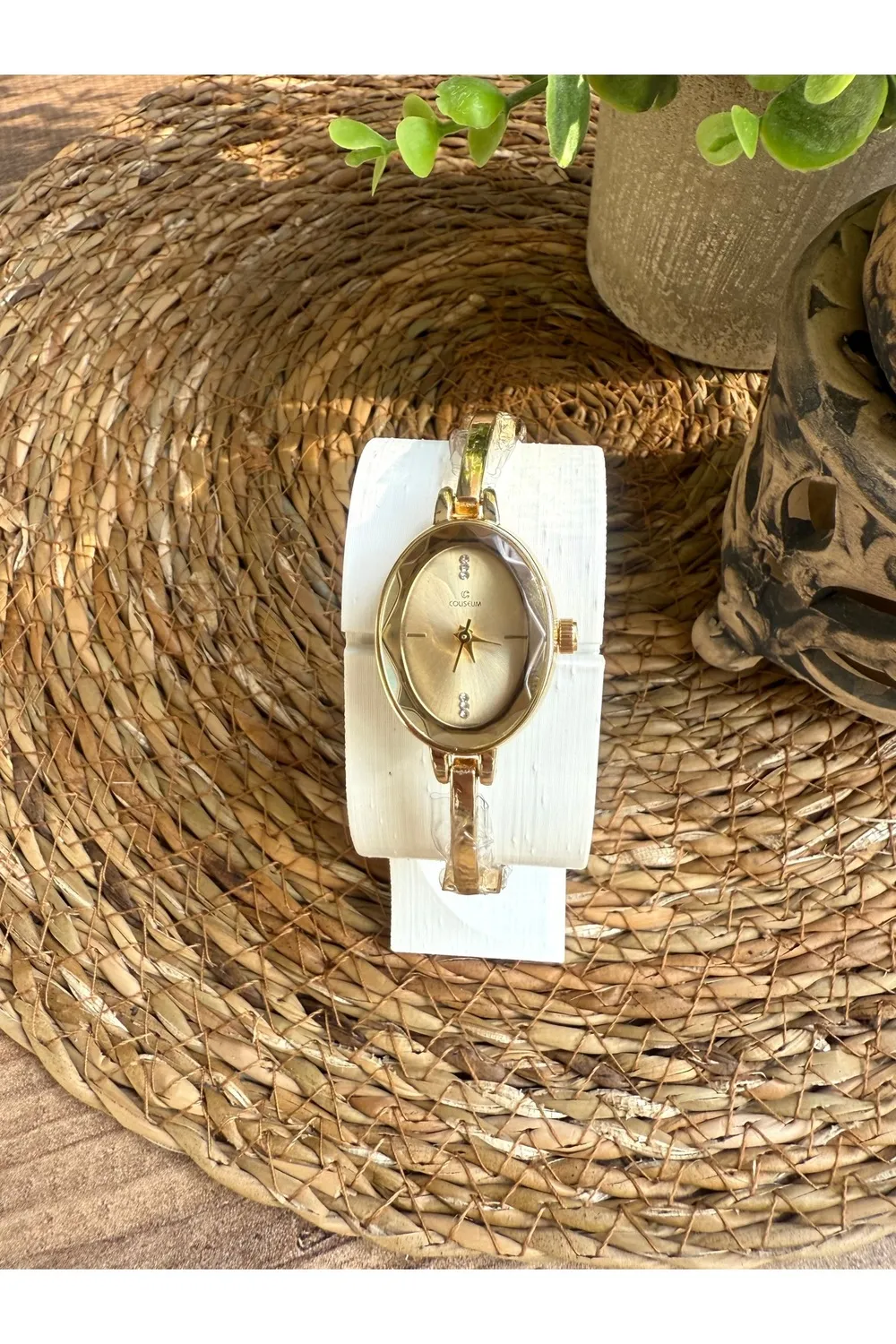 Vintage Gold İçi Gold Kadın Kol Saati — görsel 4